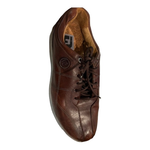 FootJoy Versaluxe Spikeless Golf Shoes Brown Leather Mens 11 XW - Picture 6 of 11